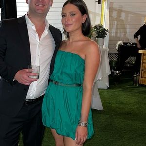 STAUD MINI ROSY DRESS IN PLANET